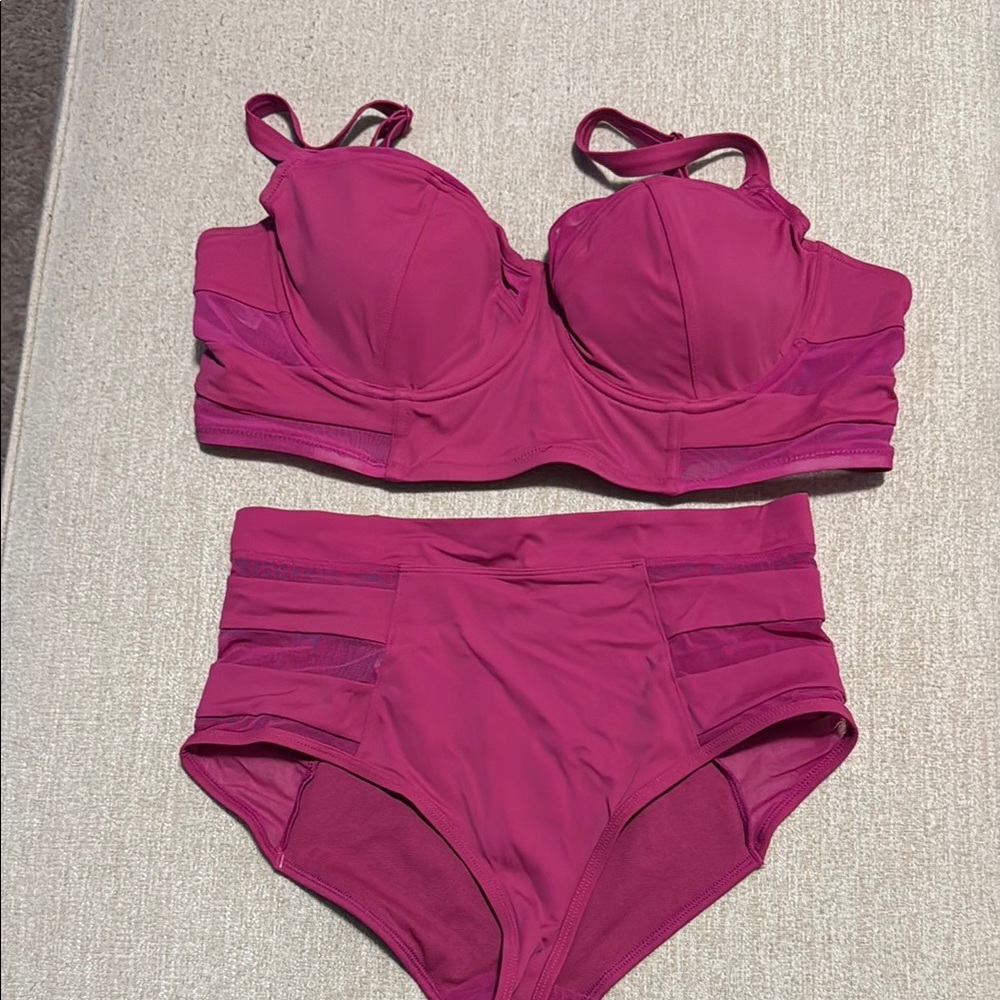 Women's Pink Swimwear Set